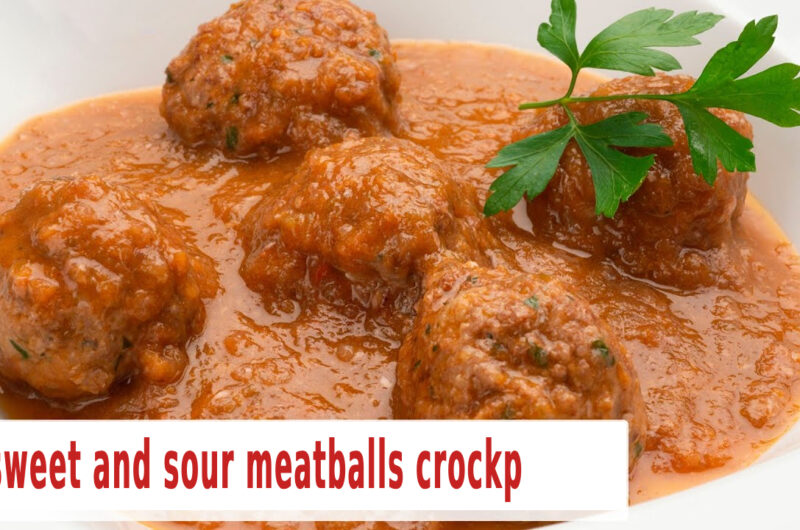 Sweet and Sour Meatballs Crockpot